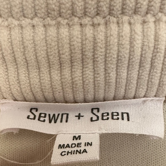 Cream Button-Up jacket/shirt with Sequin Details - Picture 2 of 6